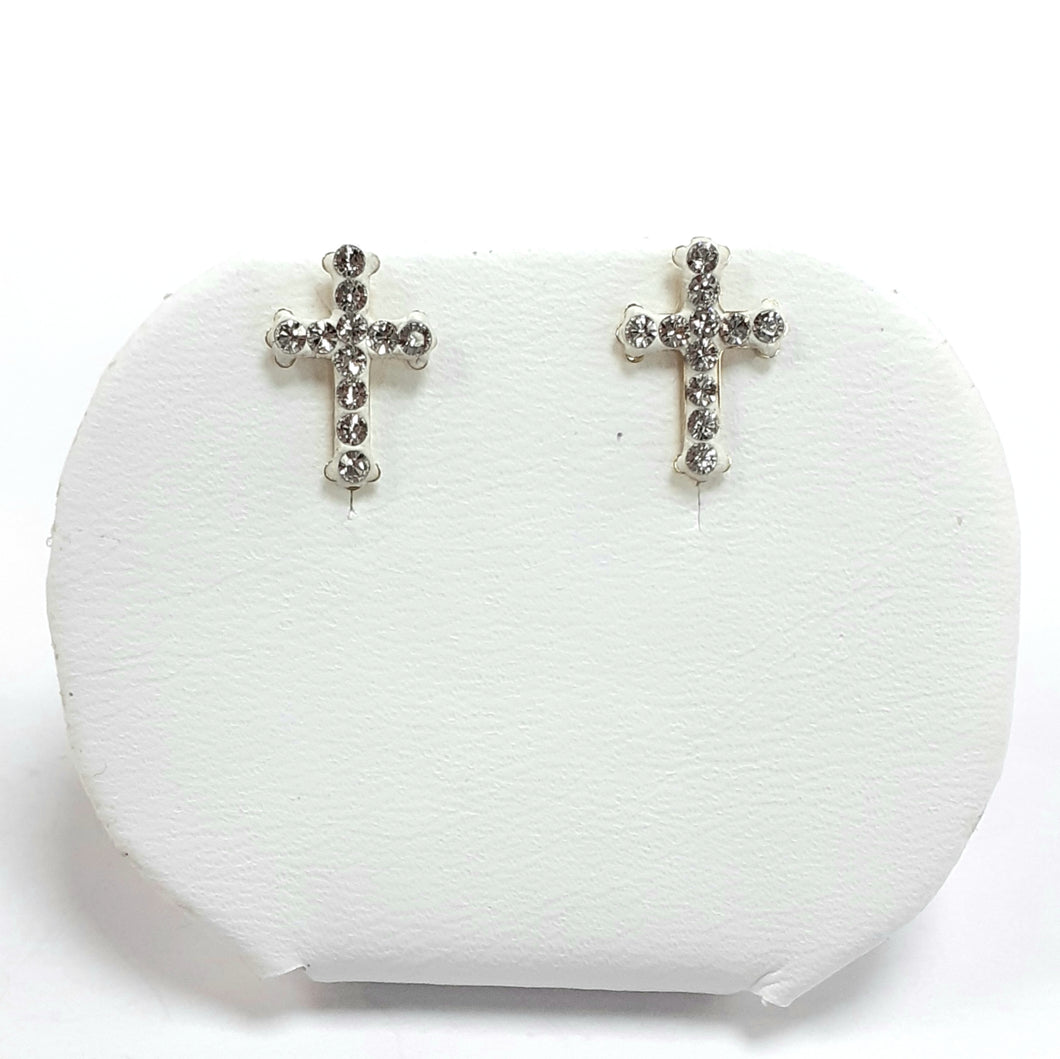 9ct Yellow Gold Hallmarked Cubic Zirconia Earrings - Product Code - F202