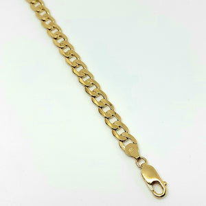 9ct Yellow Gold Hallmarked Gentleman's Bracelet - Product Code - VX304