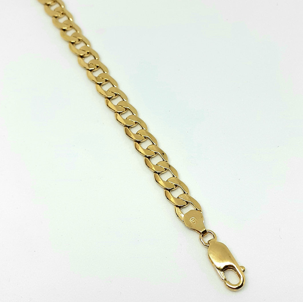 9ct Yellow Gold Hallmarked Gentleman's Bracelet - Product Code - VX304