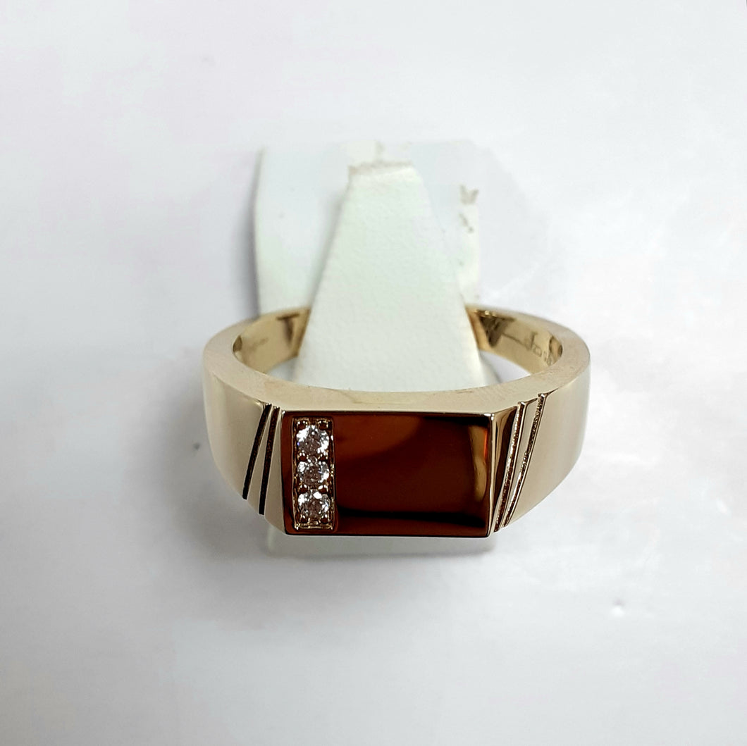 9ct Yellow Gold Hallmarked Gentleman's Signet Ring - Product Code - VX556