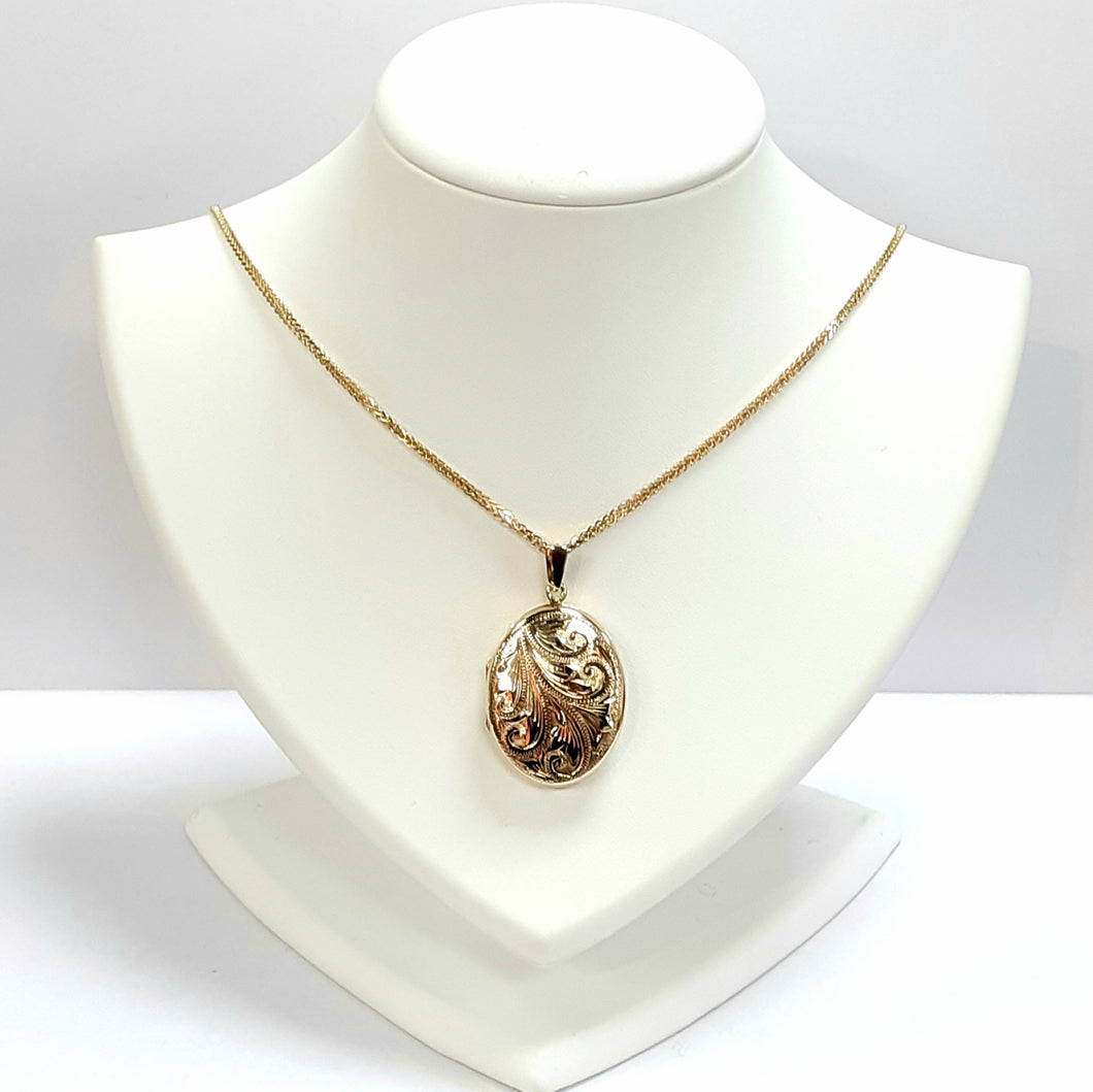 9ct Yellow Gold Hallmarked Locket - Product Code - U695 / U689