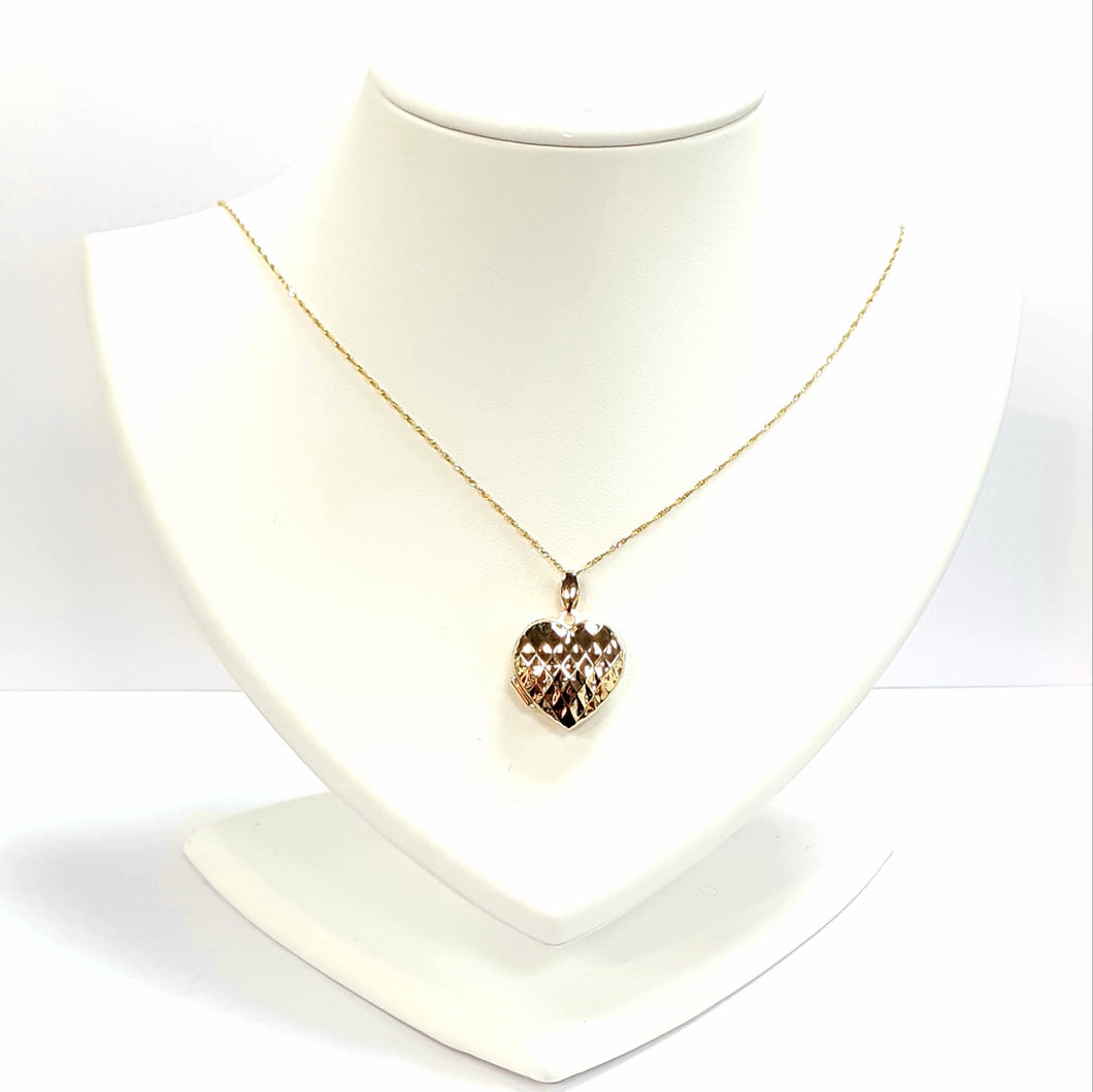 9ct Yellow Gold Hallmarked Locket - Product Code - VX336/ C745