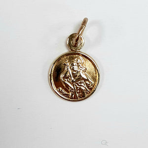 9ct Yellow Gold Hallmarked Saint Christopher - Product Code - L228