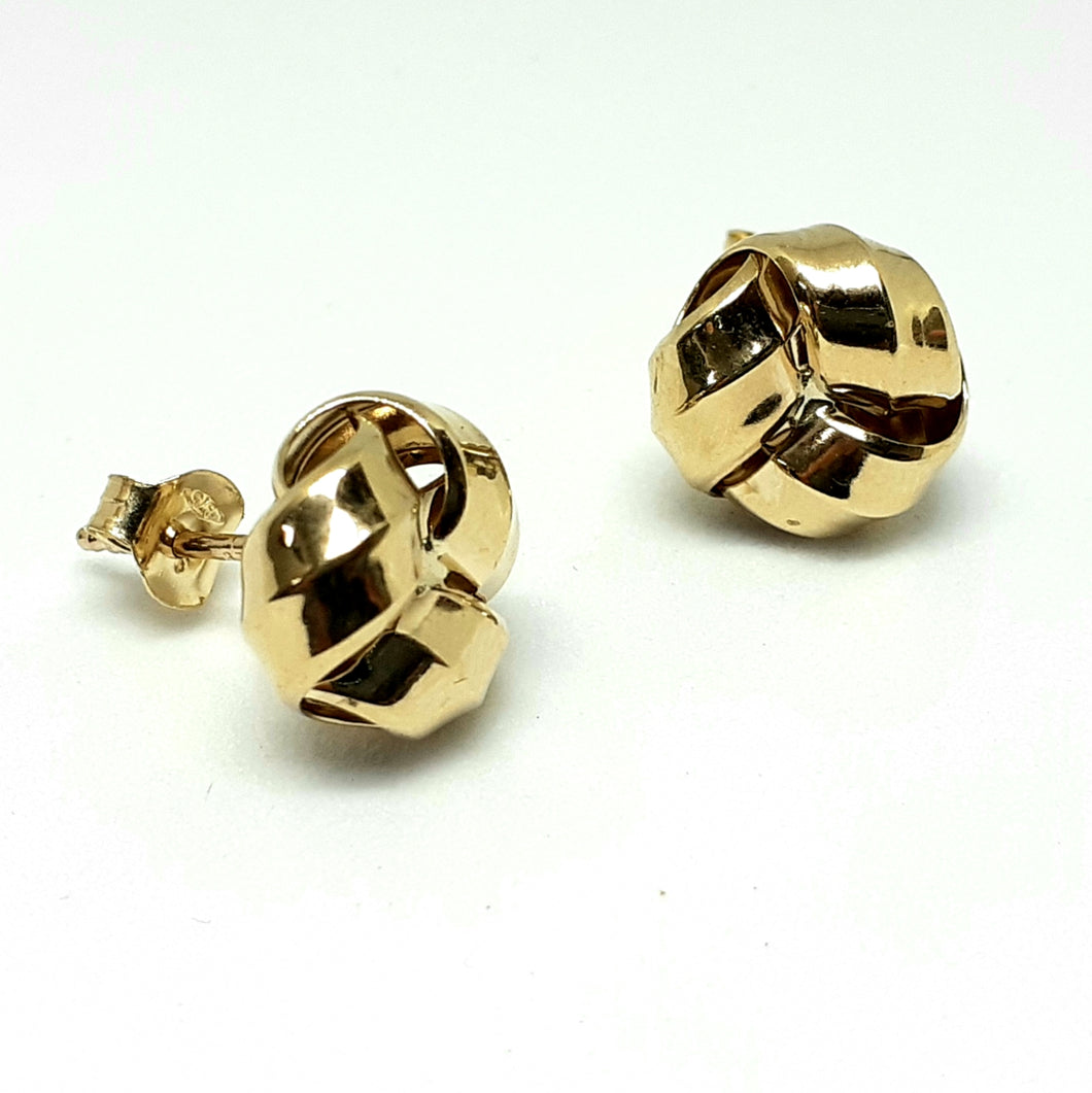 9ct Yellow Gold Hallmarked Studs Earrings - Product Code - VX360