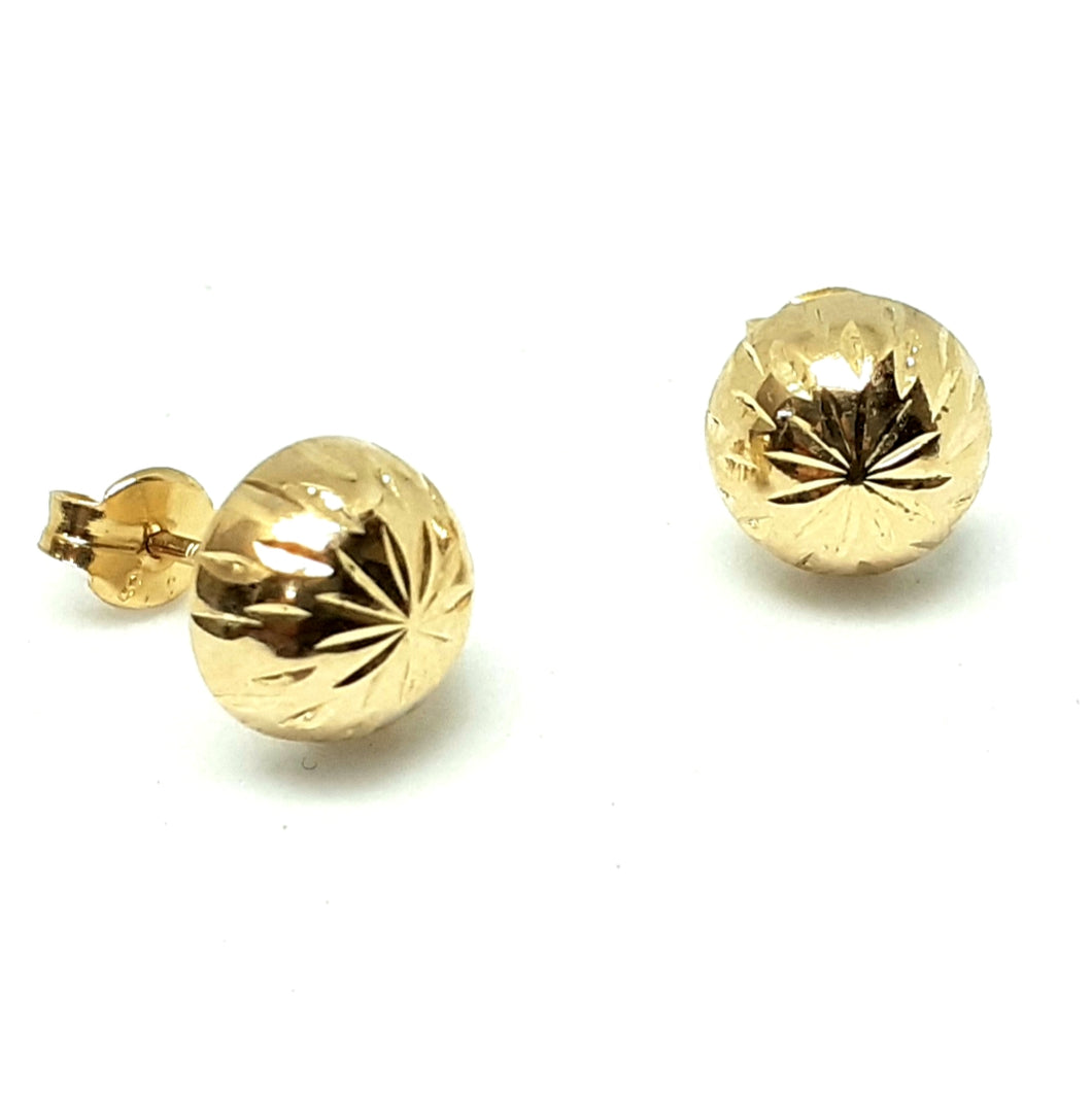 9ct Yellow Gold Hallmarked Studs Earrings - Product Code - VX366