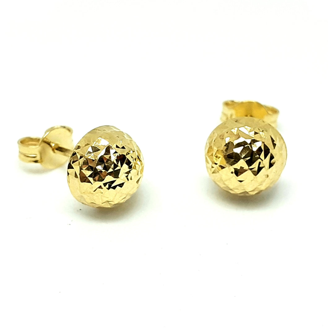 9ct Yellow Gold Hallmarked Studs Earrings - Product Code - VX367