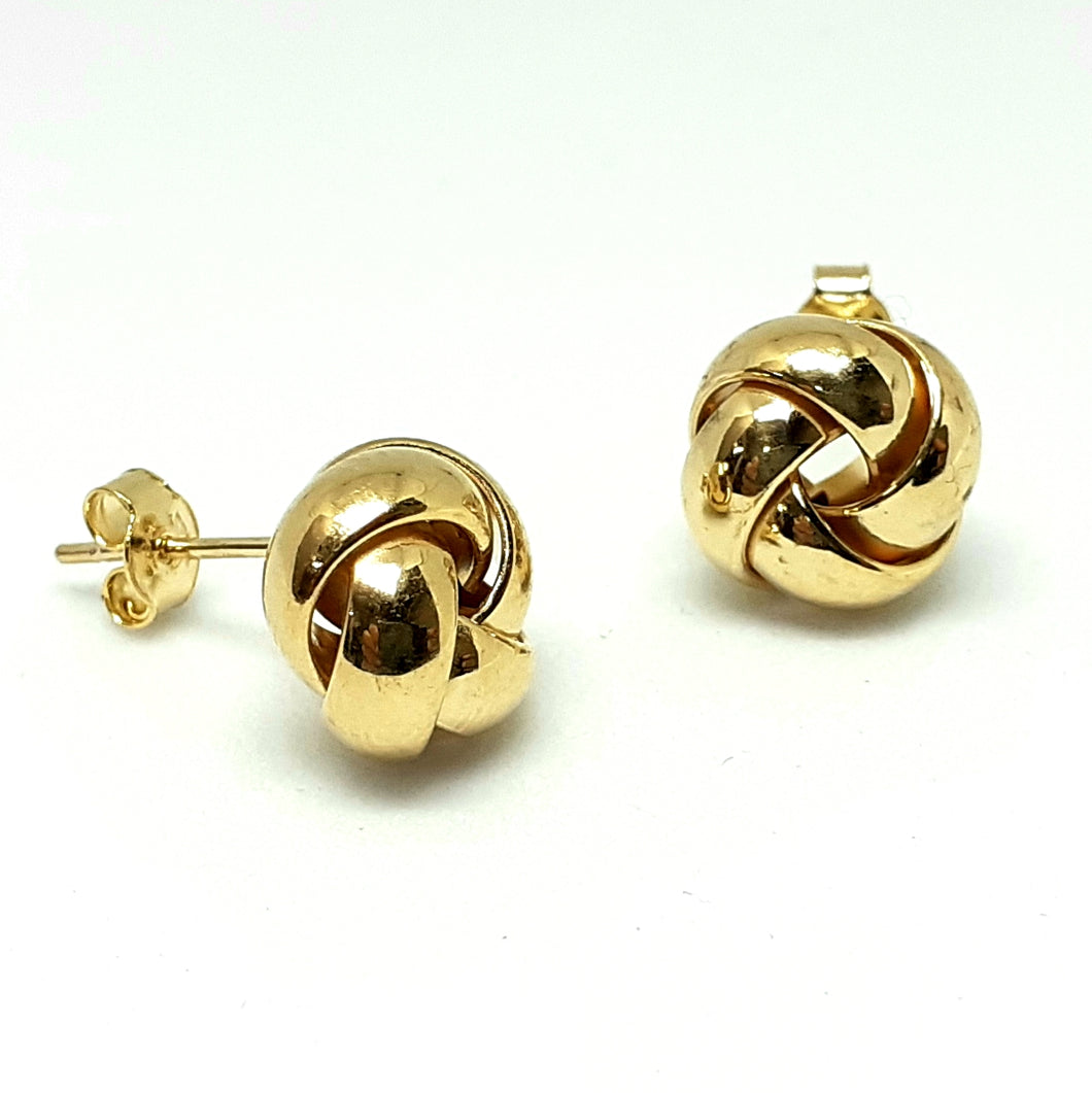 9ct Yellow Gold Hallmarked Studs Earrings - Product Code - VX372