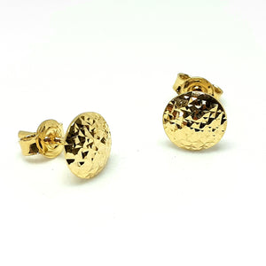 9ct Yellow Gold Hallmarked Studs Earrings - Product Code - VX375