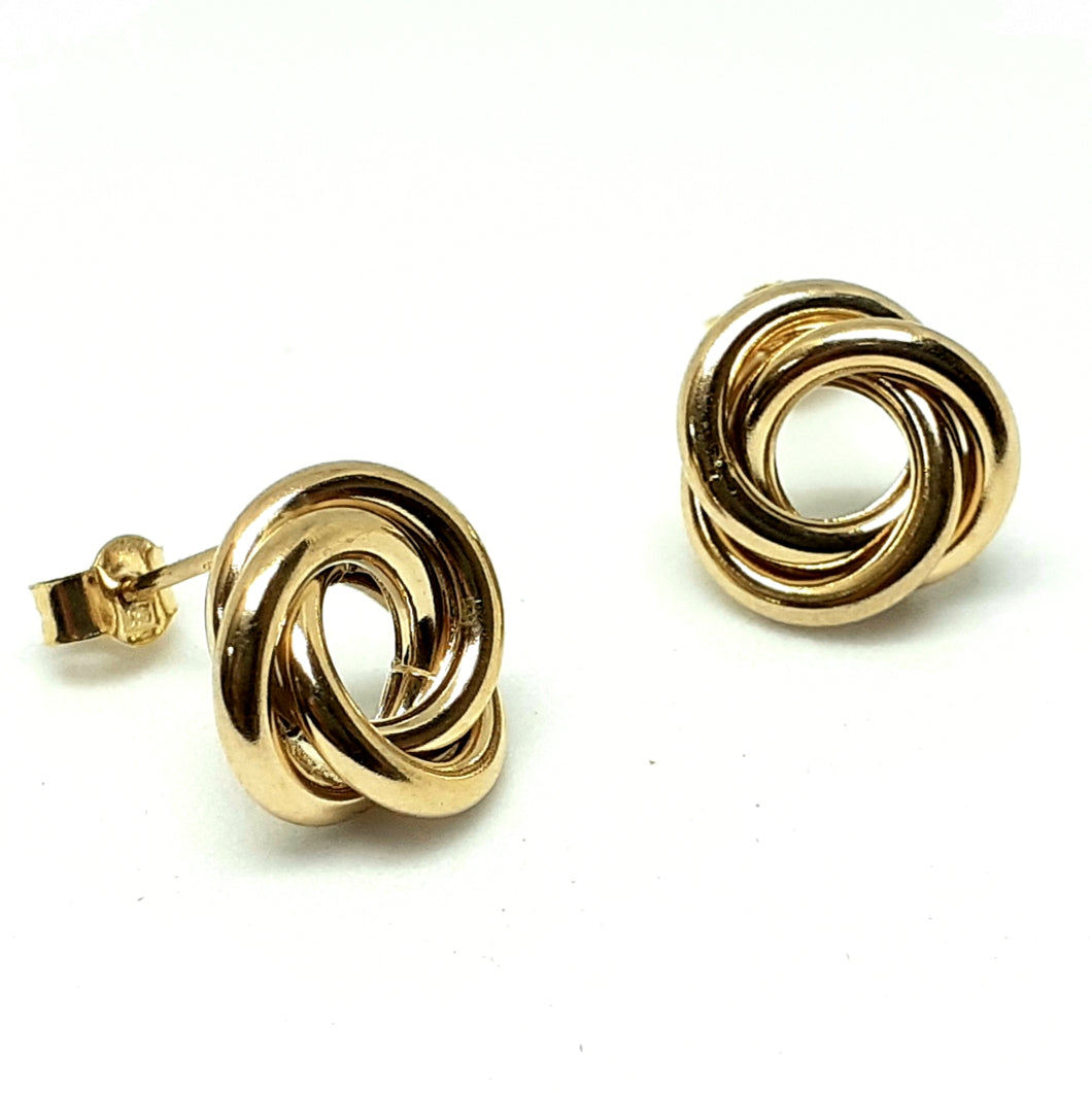 9ct Yellow Gold Hallmarked Studs Earrings - Product Code - VX388
