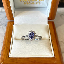 Load image into Gallery viewer, Tanzanite &amp; Diamond Ring - E602
