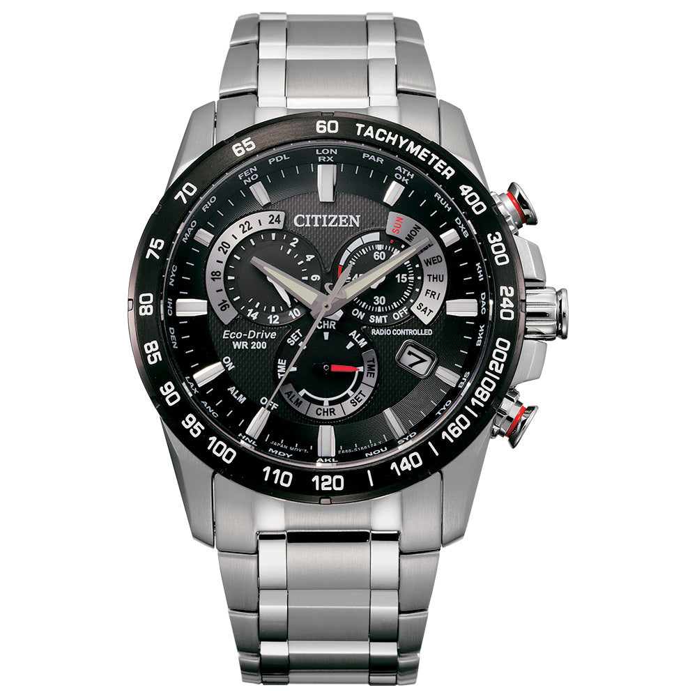 Citizen Men's Eco-Drive PERPETUAL CHRONO A‑T Bracelet Watch - Product Code - CB5898-59E