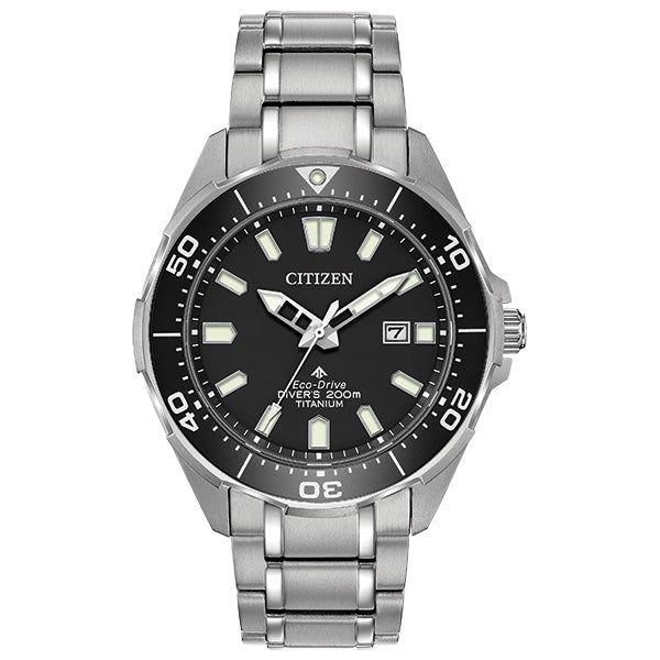 Citizen Men's Eco-Drive PROMASTER DIVER SUPER TITANIUM Bracelet Watch - Product Code - BN0200-56E