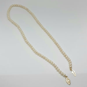Cultured Pearl 16" Necklet With 9ct Gold Snap - Product Code - L500