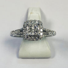 Load image into Gallery viewer, Diamond White Gold Princess Round Cut Ring - Product Code - B422
