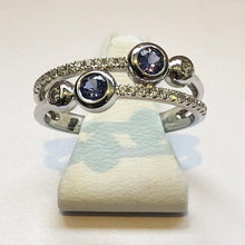 Load image into Gallery viewer, Diamond and Tanzanite White Gold Ring
