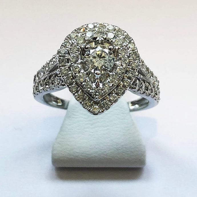 Diamond White Gold Designer Ring