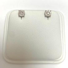 Load image into Gallery viewer, 9ct White Gold Halo Studs - G741
