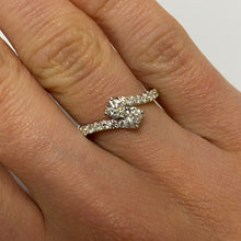 Load image into Gallery viewer, Diamond Two Stone Twist Ring - Product Code - R108
