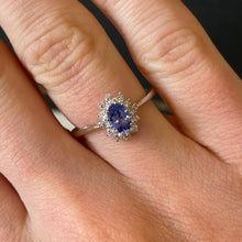 Load image into Gallery viewer, Tanzanite &amp; Diamond Ring - E602
