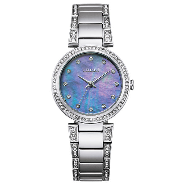 Citizen Women's Eco-Drive SILHOUETTE CRYSTAL Bracelet Watch - Product Code - EM0840-59N