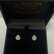 Load image into Gallery viewer, Diamond Pear Studs - G712
