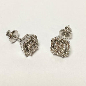 Diamond Designer Screw Back Earrings - G716