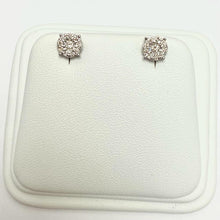 Load image into Gallery viewer, Screw Back White Gold Studs - G743
