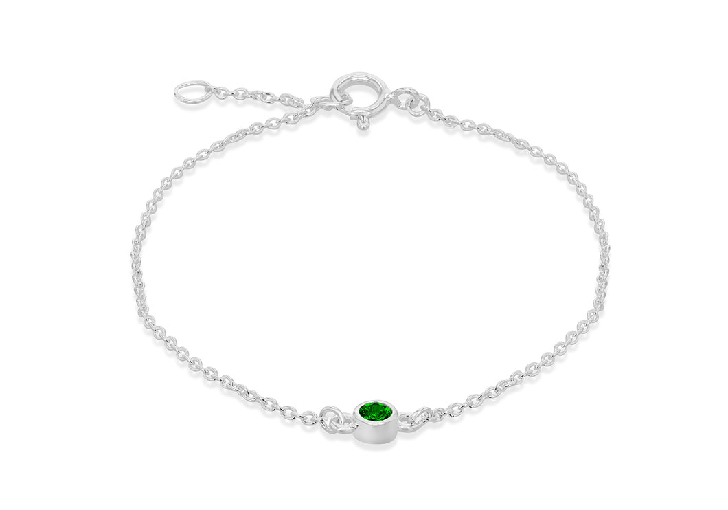May Birthstone Silver Bracelet - Product Code - 8.29.8931