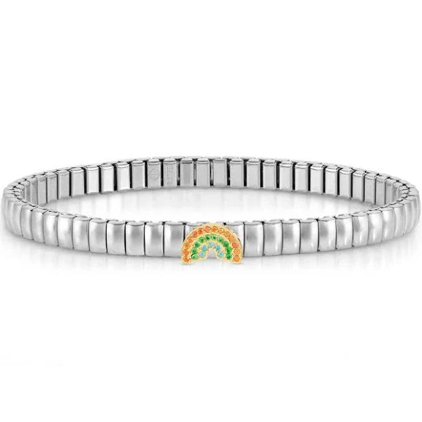 EXTENSION BRACELET IN STAINLESS STEEL WITH RAINBOW - Product Code - 046007 064
