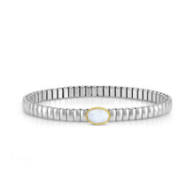 Load image into Gallery viewer, EXTENSION BRACELET, STAINLESS WITH OVAL AND STONES - Product Code - 046009 126
