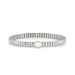 EXTENSION BRACELET, STAINLESS WITH OVAL AND STONES - Product Code - 046009 126