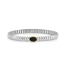 Load image into Gallery viewer, EXTENSION BRACELET, STAINLESS WITH OVAL AND STONES - Product Code - 046009 127
