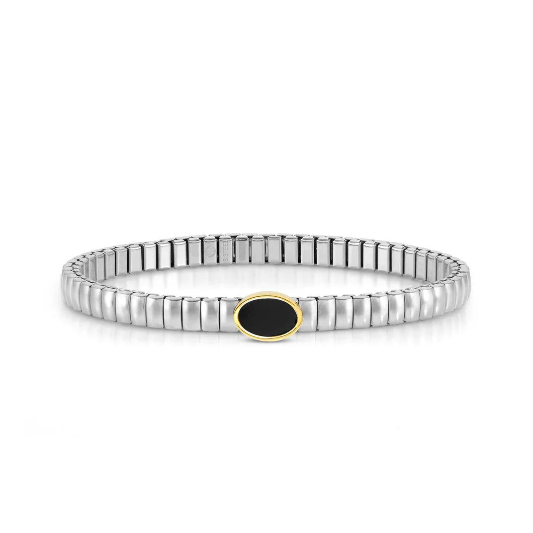 EXTENSION BRACELET, STAINLESS WITH OVAL AND STONES - Product Code - 046009 127