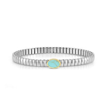 Load image into Gallery viewer, EXTENSION BRACELET, STAINLESS WITH OVAL AND STONES - Product Code - 046009 128
