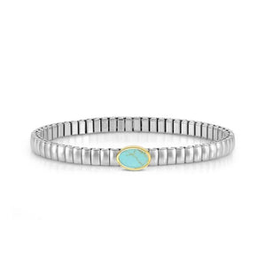EXTENSION BRACELET, STAINLESS WITH OVAL AND STONES - Product Code - 046009 128