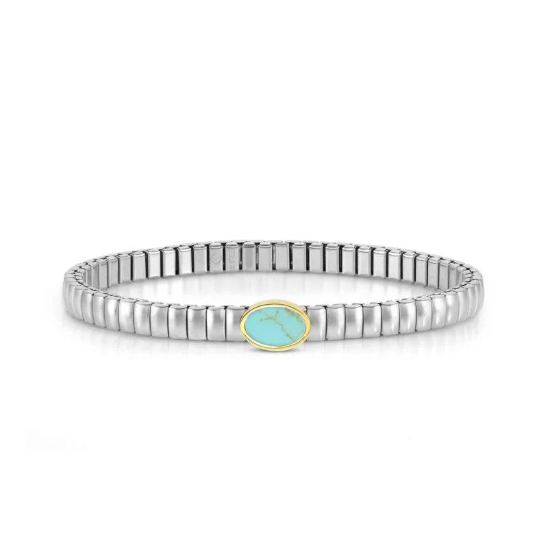 EXTENSION BRACELET, STAINLESS WITH OVAL AND STONES - Product Code - 046009 128