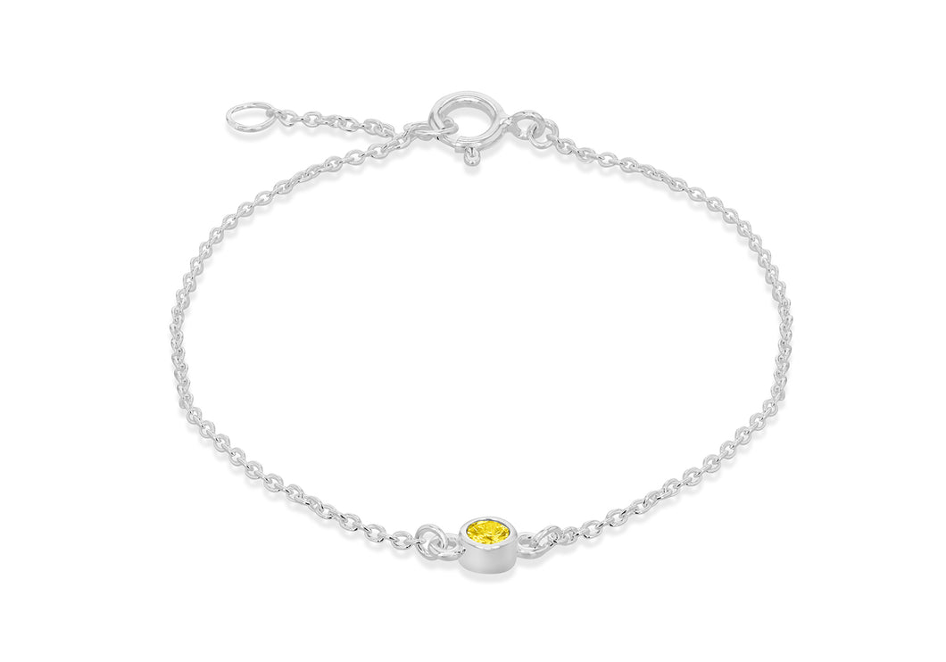 November Birthstone Silver Bracelet - Product Code - 8.29.8991