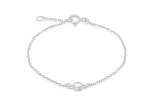 October Birthstone Silver Bracelet - Product Code - 8.29.8981