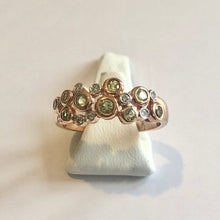 Load image into Gallery viewer, Rose Gold Hallmarked Peridot &amp; Diamond Ring - Product Code - A310
