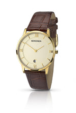 Load image into Gallery viewer, Sekonda Men&#39;s Classic Brown Leather Strap Watch - Product Code - 1041
