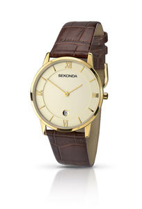 Sekonda Men's Classic Brown Leather Strap Watch - Product Code - 1041