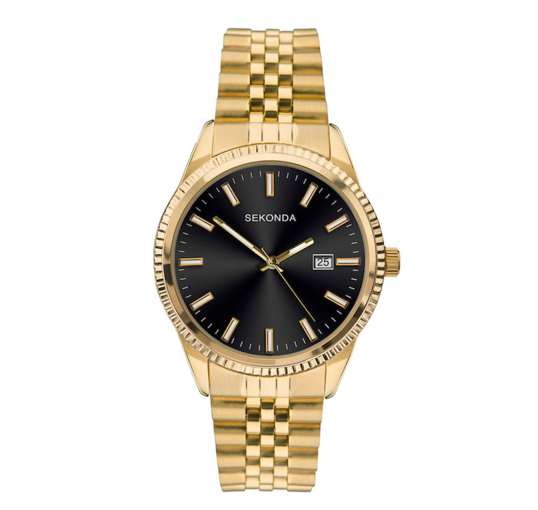 Sekonda Men’s Classic Gold Plated Bracelet Watch - Product Code - 1642