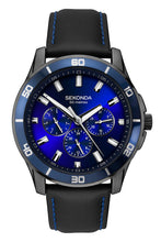 Load image into Gallery viewer, Sekonda Midnight Blue Men’s Black Strap Dress Watch - Product Code - 1634
