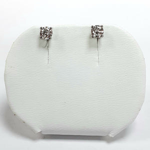 Silver Hallmarked Stone Set Earrings - Product Code - A581