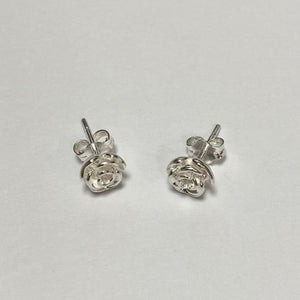 Silver Rose Earrings - Product Code - VX254