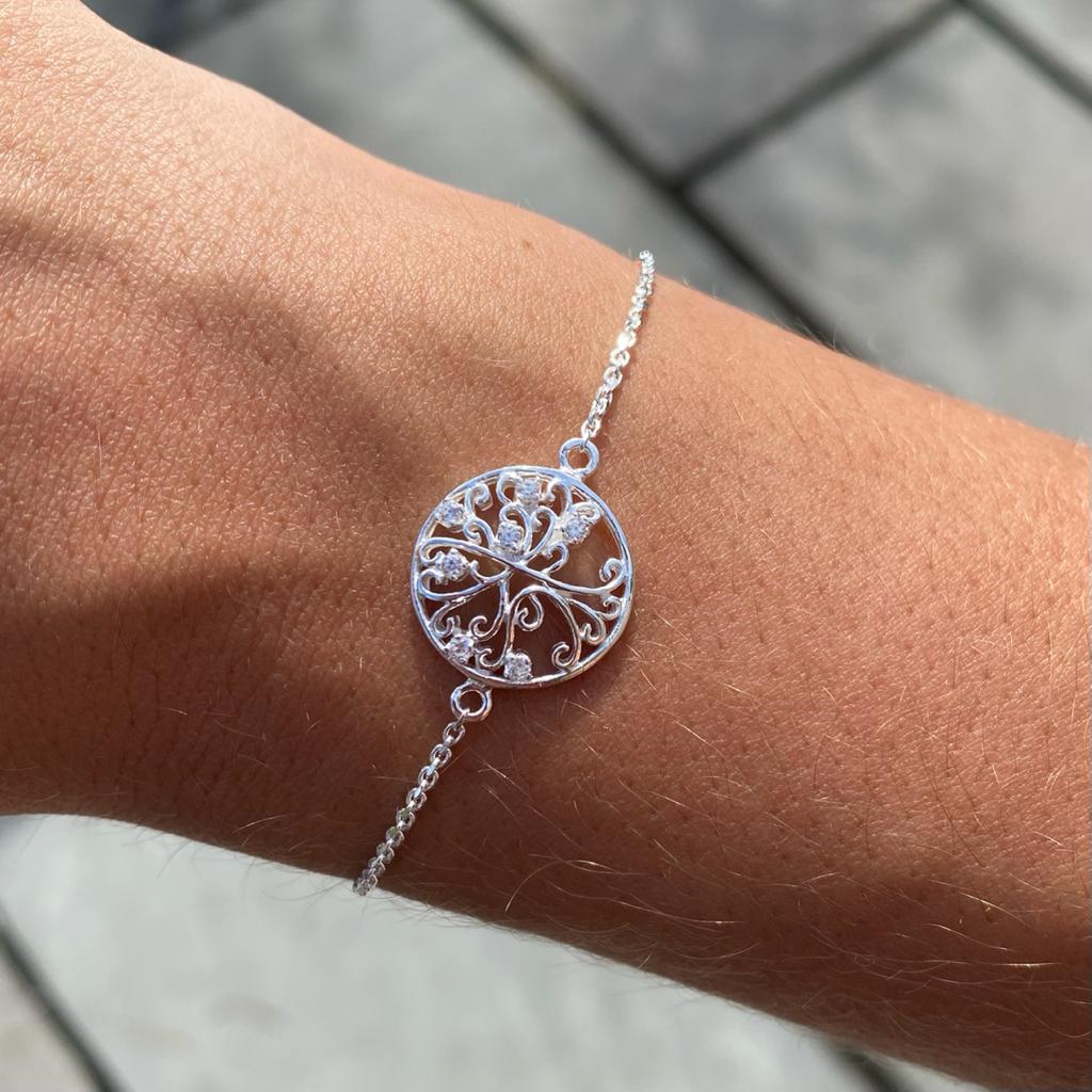 Silver Tree of Life Bracelet - Product Code - WW6794