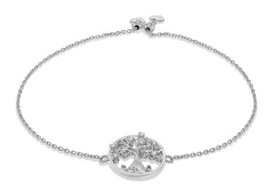 Silver Tree of Life Bracelet - Product Code - WW6794