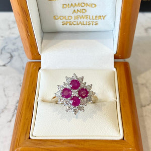 Ruby & Diamond Designer Ring - E600