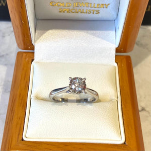 Diamond Solitaire Ring - B455
