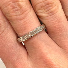 Load image into Gallery viewer, Princess Cut Half Carat Diamond Half Band Ring - B460
